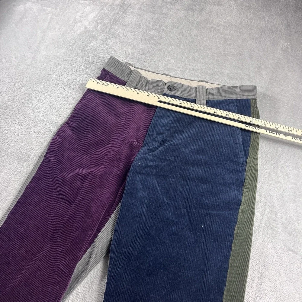 Brooks Brothers Clark Corduroy Pants Men's 30x32 Colorblock Multi Cotton Euc‎